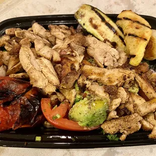 Dinner Salata Arabi with Chicken Shawarma