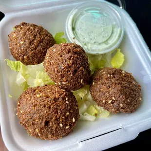 Side of falafel- tasty