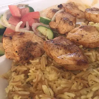 Chicken Kabob Plate