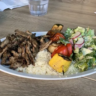 Grilled Steak Shawarma Platter