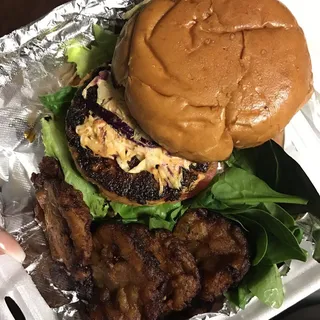 Teriyaki Salmon Burger