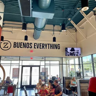 people eating at a restaurant