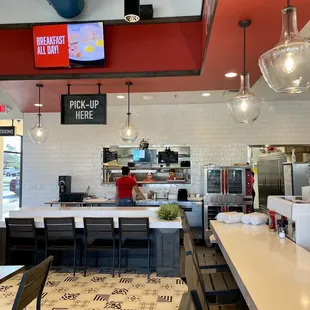 a view of the kitchen