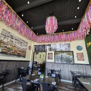 Inside. There&apos;s a few outdoor seating as well