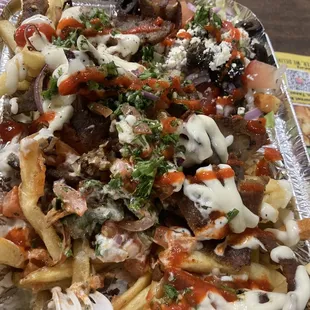 Lamb Gyro over fries (Z2)