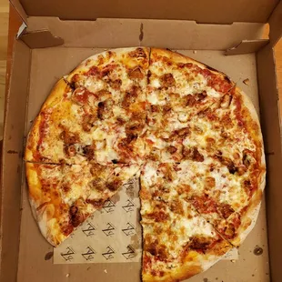 large chicken parm pizza (minus one slice...sorrry...)