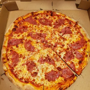 large salami pizza