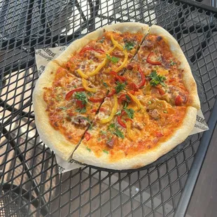 pizza, food