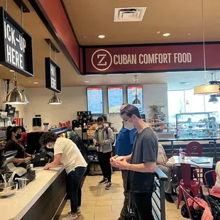 customers at the counter