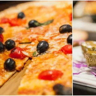 Pizza &amp; Grape Leaves