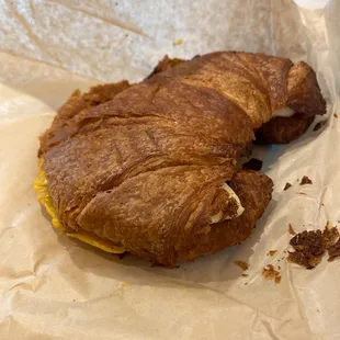 Egg and cheese croisaant