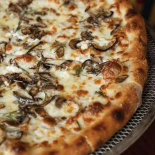 Truffle Mushroom...shiitake, rosemary, garlic truffle cream, goat cheese, sea salt