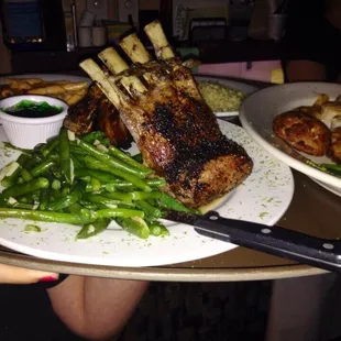 26oz Rack of Lamb. So good that it doesn&apos;t need the mint jelly. We marinate it in our own Italian dressing then cooked to perfection.