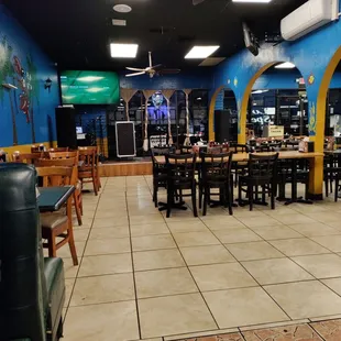 Stage for the Mariachi band...