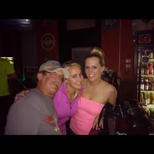 a man and woman posing for a picture