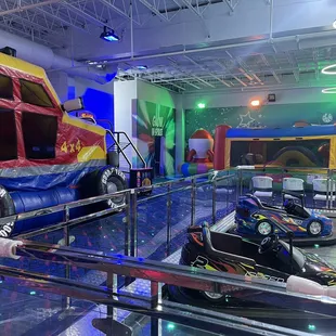 $ 2 bounce houses that are priced by hour or half hour JUMPING ONLY then $ for only 1 or 2 times on motorized rides