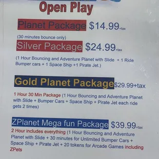 Price PER CHILD only get to ride the rides 1 or 2 times