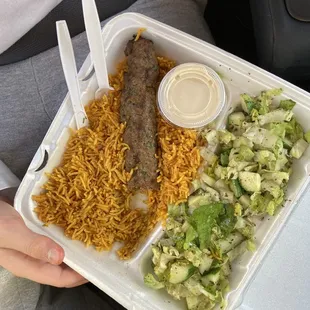 Beef Kabab Plate