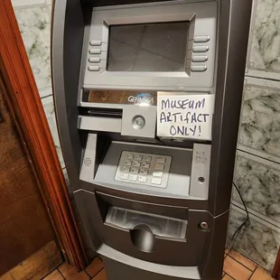 But there isn't a sign like this on the pay phone