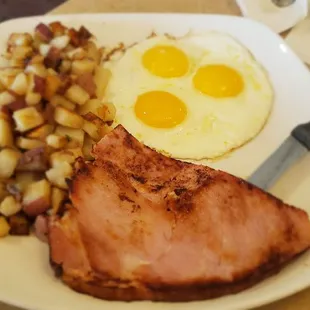 Real ham and eggs