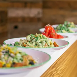 Upgraded lunch menu with a full line up of salads and sanwiches!