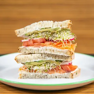 Veggie &amp; Lox Sandwich