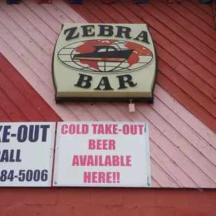 Zebra Bar looking from river.