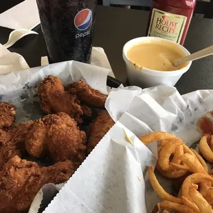 Diet Pepsi Fried Chicken And Curly Fries