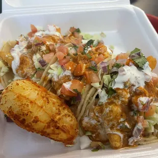 Excellent fish tacos!