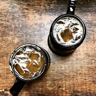 Coconut Almond Milk Iced Lattes.