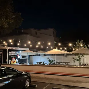 First patio seating area