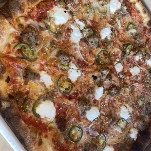 Spicy Meatball Pizza