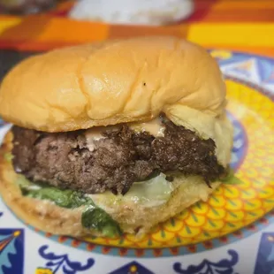 I tried to capture the crispy edges of the patty.