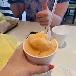 Peachy Keen fruit ice