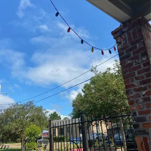outside