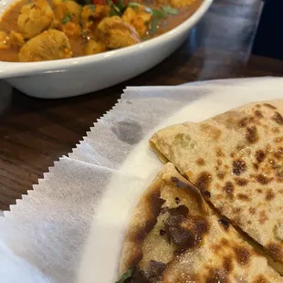 Chicken Vindaloo &amp; Aloo Paratha