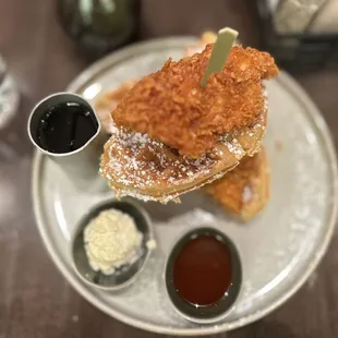 a plate of fried food