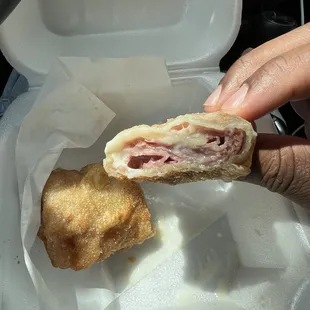 Corned beef eggroll