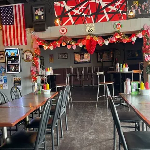 the dining area
