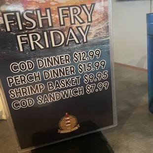 Friday specials