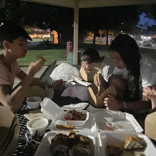 Pretty nice weather for a picnic in the dark