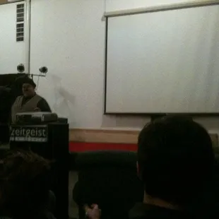 Rene introduces a film