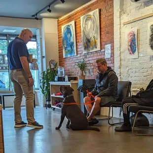 You're going to see at least one doggie inside. One of the most dog friendly establishments