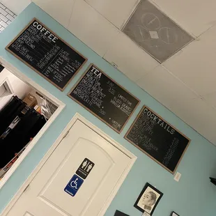 Coffee/Tea/Cocktails Menu (January 2024)