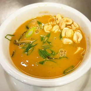 African peanut soup with collard greens ( fully vegan )