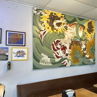 Local art monthly installation