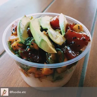 Sweet & Spicy Poke served with Sushi Rice