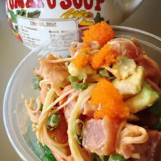 Cali Poke with sushi rice