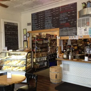 the interior of the restaurant