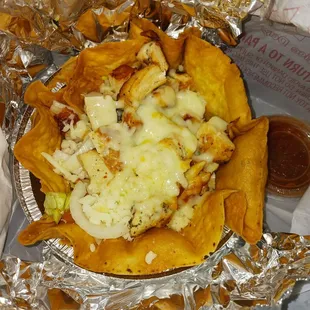 Chicken taco salad